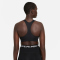 NIKE Dri-FIT Swoosh Medium-Support Non-Padded Graphic Sport-BH Damen black/white/particle grey XS