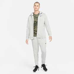 NIKE Dri-FIT Full-Zip Trainings-Hoodie Herren dk grey heather/black L