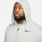 NIKE Dri-FIT Full-Zip Trainings-Hoodie Herren dk grey heather/black L