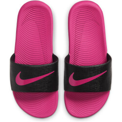 NIKE Kawa Badelatschen Jungen black/vivid pink 28