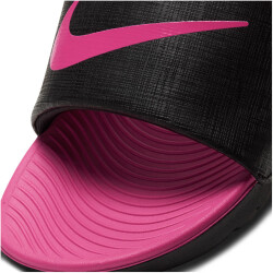 NIKE Kawa Badelatschen Jungen black/vivid pink 28