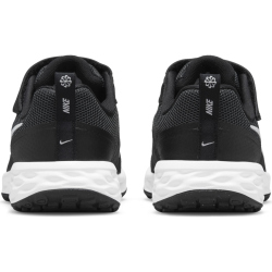 NIKE Revolution 6 Freizeitschuhe mit Klettverschlu&szlig; Kinder black/white-dk smoke grey 28