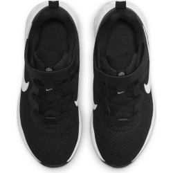 NIKE Revolution 6 Freizeitschuhe mit Klettverschlu&szlig; Kinder black/white-dk smoke grey 28