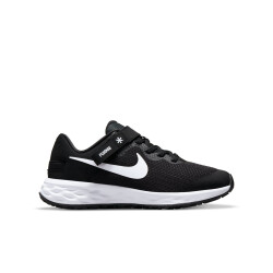 NIKE Revolution 6 FlyEase Laufschuhe Kinder black/white-dk smoke grey 39