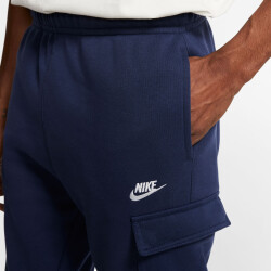 NIKE Sportswear Club Fleece Cargo Pants Herren midnight navy/midnight navy/white XL