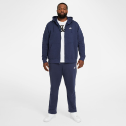 NIKE Sportswear Club Fleece Kapuzenjacke Herren midnight navy/midnight navy/white XS