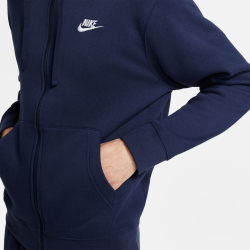 NIKE Sportswear Club Fleece Kapuzenjacke Herren midnight navy/midnight navy/white XS