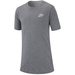 NIKE Sportswear T-Shirt Jungen dk grey heather/white XS...