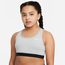 NIKE Swoosh Sport-BH Mädchen carbon heather/white S...
