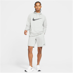 NIKE Dri-FIT Trainingsshorts Herren dk grey heather/black S
