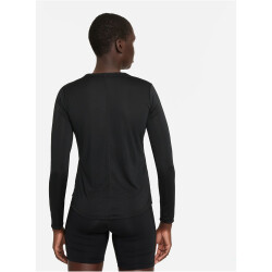 NIKE Dri-FIT One Standard Fit langarm Top Damen 010 - black/white XL
