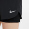 NIKE Eclipse 2in1 Laufshorts Damen black/reflective silv L