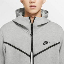 NIKE Sportswear Tech Fleece Kapuzenjacke Herren 063 - dk grey heather/black XXL