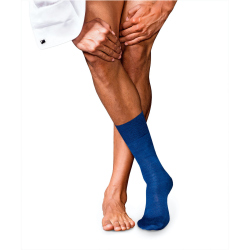 FALKE No. 6 Finest Merino & Silk Socken Herren royal...