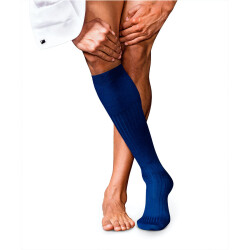 FALKE No. 7 Finest Merino Kniestrümpfe Herren royal...