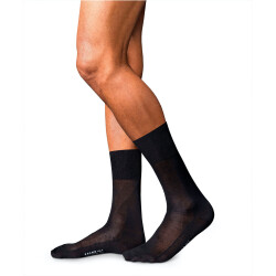 FALKE No. 4 Pure Silk Socken Herren black 39-40