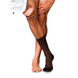 FALKE No. 6 Finest Merino & Silk Socken Herren brown...