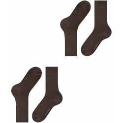 2er Pack FALKE Swing Socken Herren brown 43-46