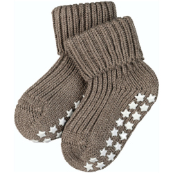 FALKE Cotton Catspads Baby-Stoppersocken pebble 74/80