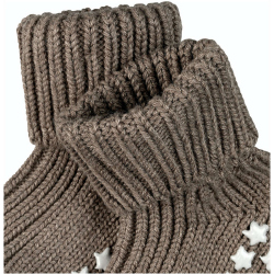 FALKE Cotton Catspads Baby-Stoppersocken pebble 74/80