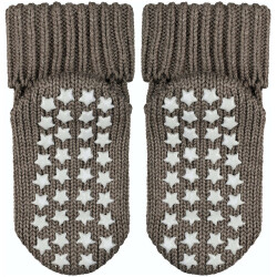 FALKE Cotton Catspads Baby-Stoppersocken pebble 74/80
