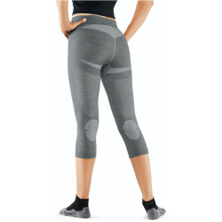 FALKE 3/4 Tights Wool-Tech Light Damen grey-heather XL