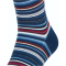 FALKE Microblock gestreifte Kniestr&uuml;mpfe Herren royal blue 39-40