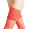 FALKE Seidenglatt 15 DEN Stay Ups Damen red 10.5-11 (40-42)