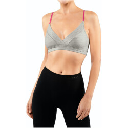 FALKE Sport-BH Wool-Tech Light Damen storm grey XL