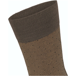 FALKE Sensitive Herringbone Socken Herren hazel 39-40