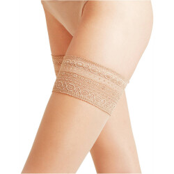FALKE Seidenglatt 15 DEN Stay Ups Damen powder 9.5-10 (38-39)
