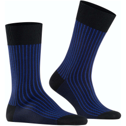 FALKE Oxford Stripe Socken Herren black 43-44