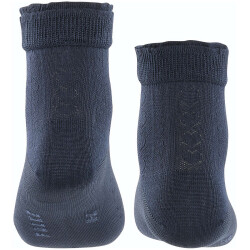FALKE Romantic Net Kindersocken marine 31-34