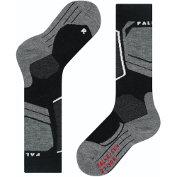 FALKE SK4 Kniestr&uuml;mpfe Kinder black-mix 23-26