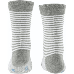 FALKE Glitter Stripe Kindersocken light grey 27-30