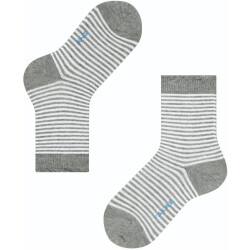 FALKE Glitter Stripe Kindersocken light grey 27-30