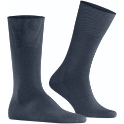 FALKE Airport Merino-Socken Herren dark blue mel. 39-40