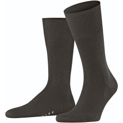 FALKE Airport Merino-Socken Herren brown mel. 39-40