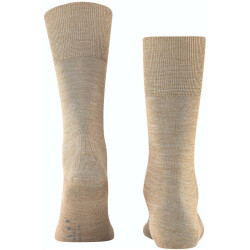 FALKE Airport Merino-Socken Herren nutmeg mel 45-46