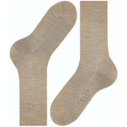 FALKE Airport Merino-Socken Herren nutmeg mel 45-46