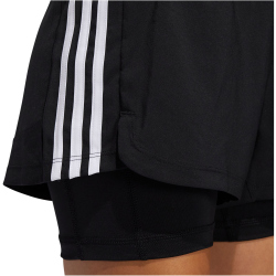 adidas Pacer 3-Streifen Woven 2in1 Trainingsshorts Damen