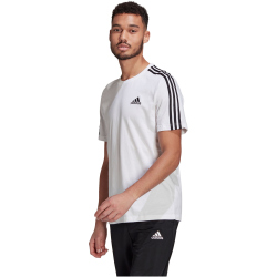 adidas Essentials 3-Streifen T-Shirt Herren white/black XL