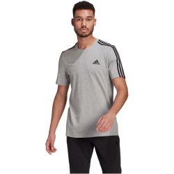 adidas Essentials 3-Streifen T-Shirt Herren medium grey...