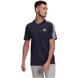 adidas Essentials 3-Streifen T-Shirt Herren legend ink S