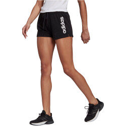 adidas Essentials Slim Logo Sweatshorts Damen black/white XS