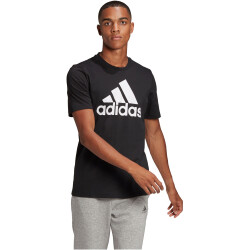 adidas Essentials Big Logo T-Shirt Herren black/white XS