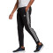 adidas Essentials Fleece Tapered Cuff 3-Streifen Trainingshose Herren black/white S