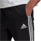 adidas Essentials Single Jersey Tapered Open 3-Streifen Jogginghose Herren GK8995 - black/white XS