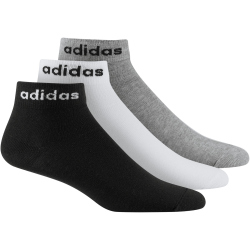 3er Pack adidas Non-Cushioned Ankle Socken black/white/medium grey heather 40-42