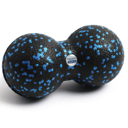 TRENDY SPORT Dupla Duo-Faszienball schwarz/blau 8 cm
